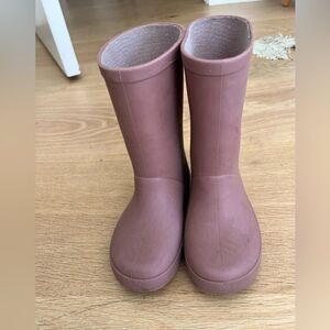 Zara Lilac Pink Rubber Rain Boots